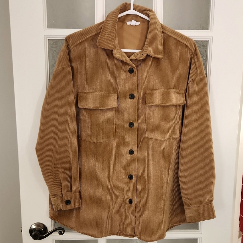Ardene Corduroy Oversized Button Down Shirt